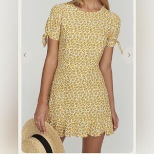 Faithful the Brand Marguerite Yellow Floral Dress